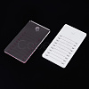 2Pcs 2 Colors Acrylic False Eyelashes Display Board AJEW-GO0001-31-1