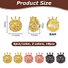18Pcs 3 Colors Lion Head Alloy Beads FIND-OC0013-63-2
