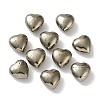 Natural Pyrite Heart Palm Stones G-Z122-01-1