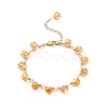 Imitation Austrian Crystal Glass Teardrop Beaded Bracelet BJEW-TA00171-02-1