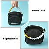 Plastic Imitation Pearl Bead Bag Extension Chains FIND-CJ00003-3