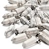 Natural Howlite Pendants G-Z067-07P-07-1