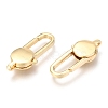 Brass Lobster Claw Clasps KK-O132-11G-2