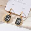 Ion Plating(IP) 304 Stainless Steel Hoop Earring Hand Polished EJEW-C017-06G-02-4
