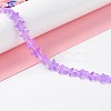 Transparent Glass Beads Strand GLAA-K057-01F-2