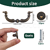 6Pcs Zinc Alloy Drawer Pull Handles FIND-FH0017-15AB-2