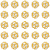 120Pcs Brass Rhinestone Beads KK-PA0001-26G-7