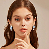 32Pcs 2 Colors Alloy Stud Earring Findings FIND-BBC0004-34-5