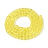 Transparent Glass Beads Strands GLAA-R041-8x8mm-A01-2