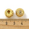 Rack Plating Brass Micro Pave Cubic Zirconia Beads KK-C074-11G-2
