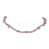 Natural Rose Quartz Chip Beaded Necklace NJEW-JN04616-13-1