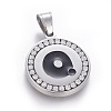 304 Stainless Steel Enamel Pendants STAS-E439-90Q-P-1