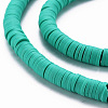 Handmade Polymer Clay Bead Strands X-CLAY-T002-6mm-50-3
