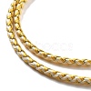 Polyester Cord Braided Necklace Makings X-MAK-L043-03G-10-2