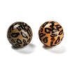 Printed Opaque Acrylic Beads SACR-F015-01B-2