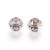 Barrel Tibetan Style Alloy Beads PALLOY-O072-ZN771-RS-1