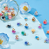 114Pcs 19 Colors Transparent Glass Pendants GLAA-ME0001-32-5