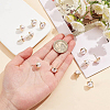 12Pcs Brass Dome/Half Round Stud Earring Findings KK-BC0008-82-3