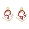 Printed Brass Pendants KK-CBA42CA-04G-2