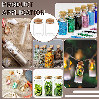 Glass Wishing Bottles for Bead Containers AJEW-WH0871-38C-1