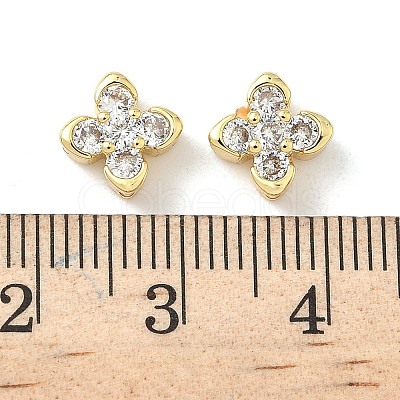 Brass Micro Pave Cubic Zirconia Beads KK-Z120-16G-1