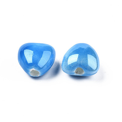 Glazed Porcelain Beads X-PORC-T007-21-1