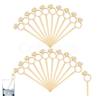 20Pcs Transparent Acrylic Stirring Rods MACR-GO0001-10-1