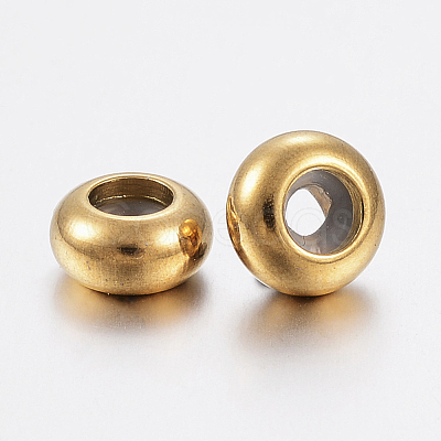 Ion Plating(IP) 202 Stainless Steel Beads X-STAS-F148-6mm-07G-1