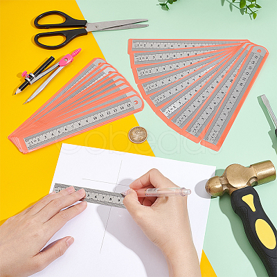 20Pcs Stainless Steel Ruler TOOL-UN0001-35-1