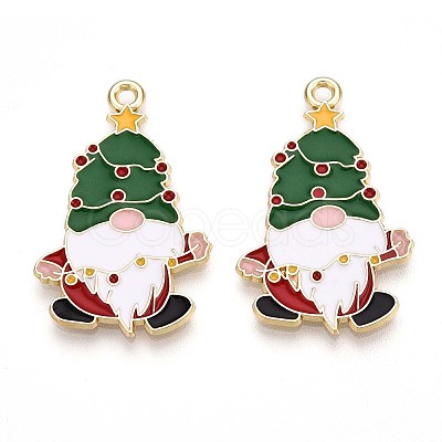Alloy Enamel Pendants ENAM-T022-01E-1