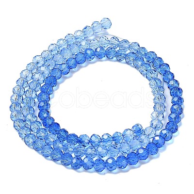 Transparent Painted Glass Beads Strands DGLA-A034-T4mm-A01-1