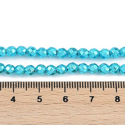 Baking Paint Electroplated Synthetic Non-magnetic Hematite Beads Strands G-H072-A01-01B-1