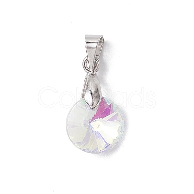 AB Color Plated Glass Charms PALLOY-JF04593-02-1