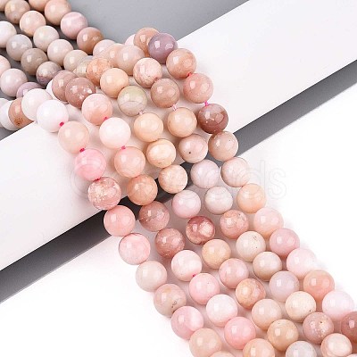Natural Pink Opal Beads Strands G-S333-8mm-017-01-1