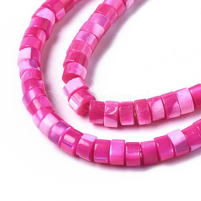 Natural Trochus Shell Beads Strands SHEL-S278-027E-1