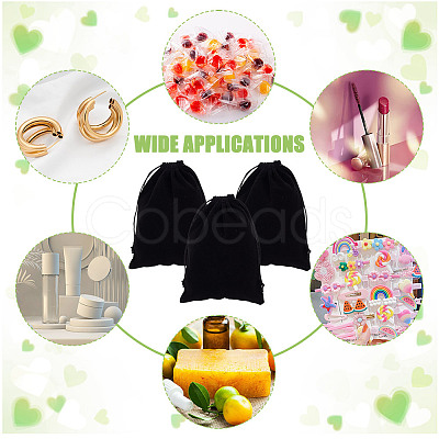 Velvet Packing Pouches Drawstring Bags ABAG-WH0046-30B-1