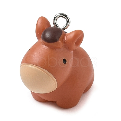 Animal Series Resin Pendants RESI-K203-09C-1