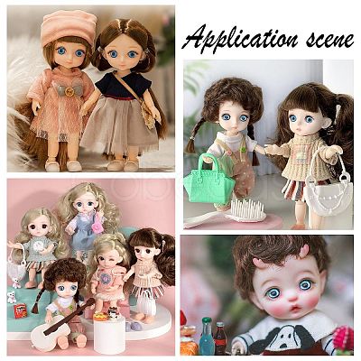 Nbeads 50 Pairs 4D ABS Doll Craft Cartoon Movable Eye DIY-NB0006-33-1