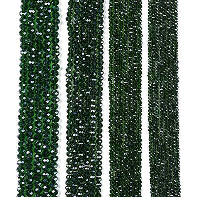 Electroplate Glass Beads Strands EGLA-A044-T6mm-A24-1