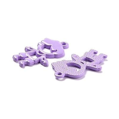 Spray Painted Alloy Pendant PALLOY-Z014-01C-1