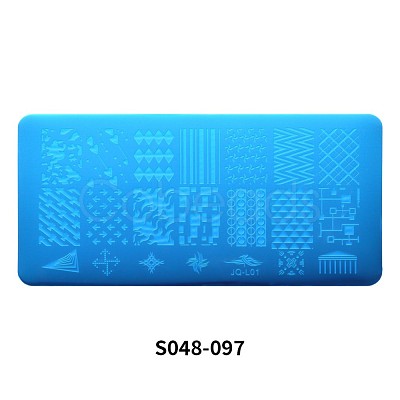 Stainless Steel Nail Art Templates Stamping Plate Set MRMJ-S048-097-1