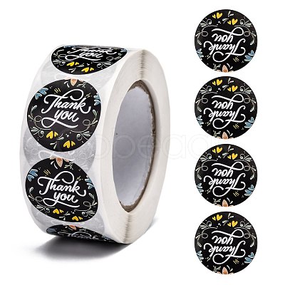 1 Inch Thank You Stickers X-DIY-L028-A17-1