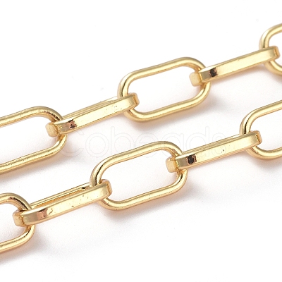 Soldered Brass Paperclip Chains CHC-G005-19G-1