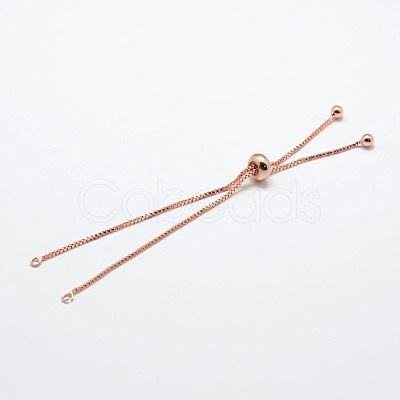 Rack Plating Brass Chain Bracelet Making X-KK-A142-018RG-1