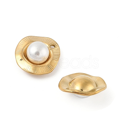 ABS Imitation Pearls Beads Pendants STAS-P380-70G-1