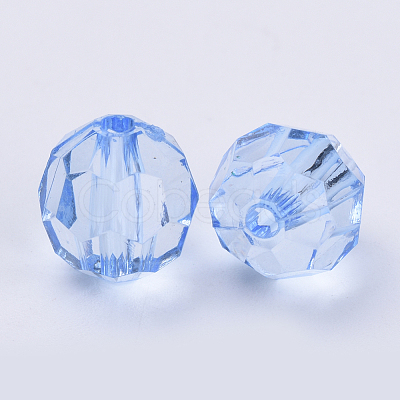 Transparent Acrylic Beads TACR-Q257-6mm-V41-1