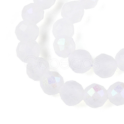 AB Color Plated Natural Quartz Crystal Beads Strands G-T144-B07-05-1