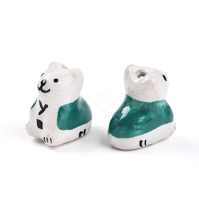 Handmade Porcelain Beads X1-PORC-N009-09B-1