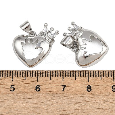 Brass Micro Pave Cubic Zirconia Pendants KK-A269-15P-1