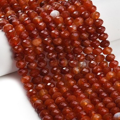 Natural Red Agate Beads Strands G-C280-A12-02-1